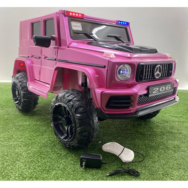 BEBESUNITA - Carro Eléctrico ESTILO G-WAGON R-206 ROSADO