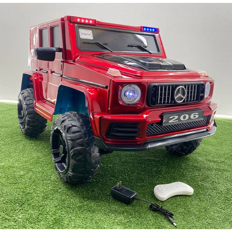 BEBESUNITA - Carro Eléctrico ESTILO G-WAGON R-206 ROJO