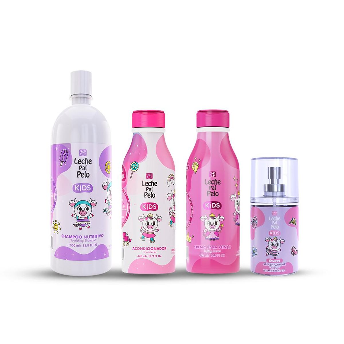 LECHE PAL PELO - Kit Megakids leche pal pelo