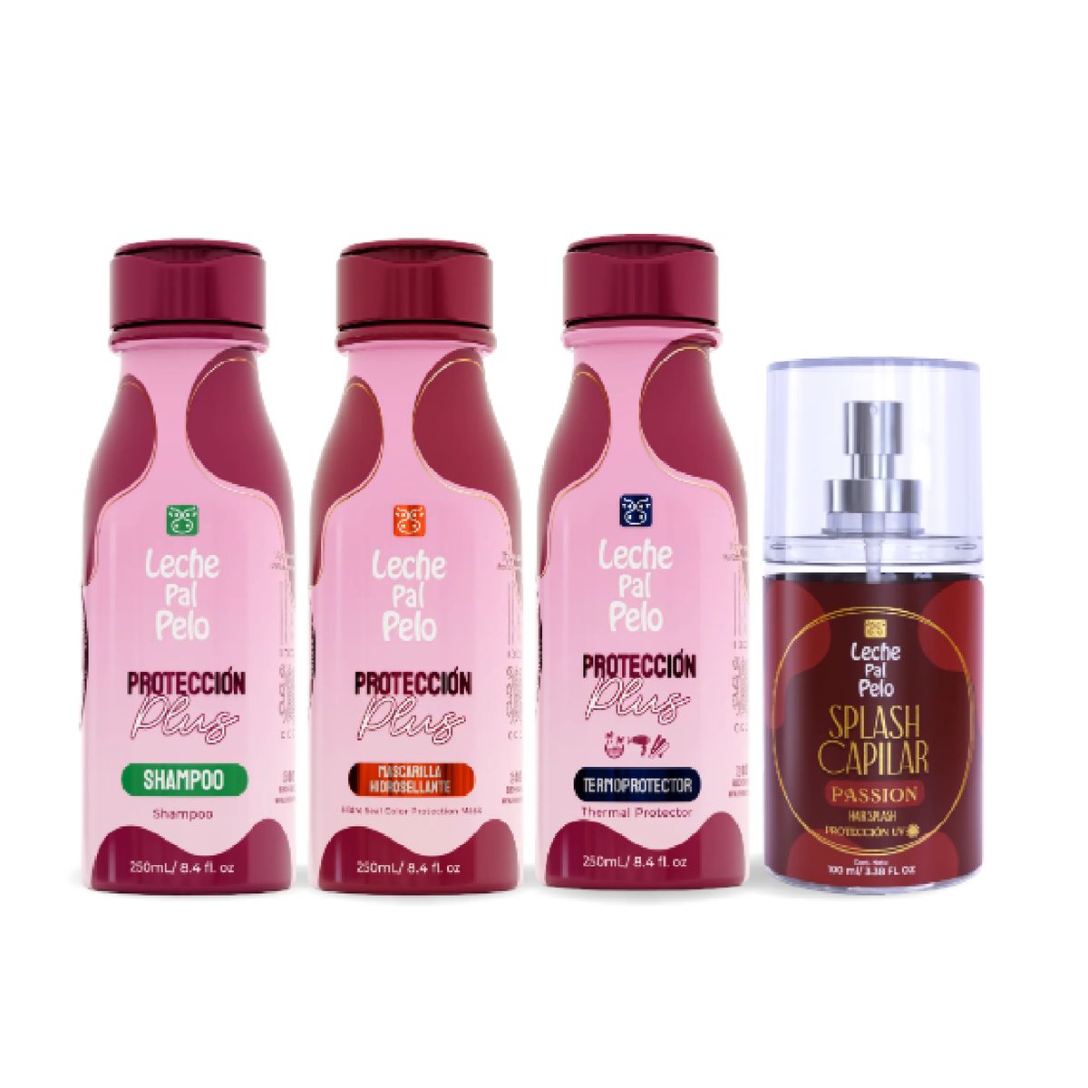 LECHE PAL PELO - Mini kit protección plus 250ml leche pal pelo