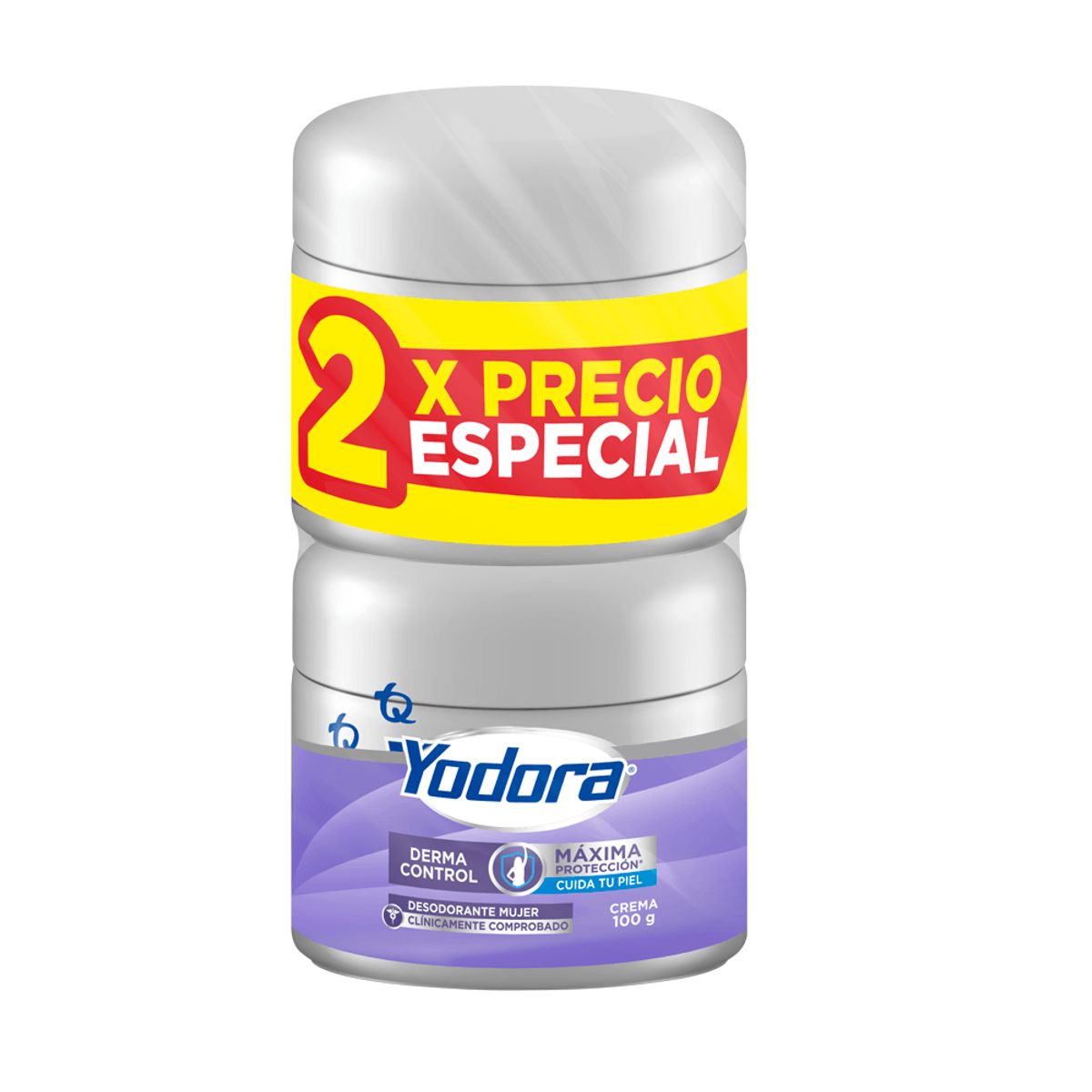 YODORA - Oferta Desodorante Yodora Derma Control Crema X 100G X 2Und