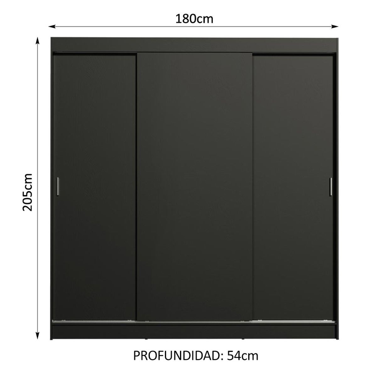 MADESA - Closet Reno 3 Puertas Corredizas 4 Cajones