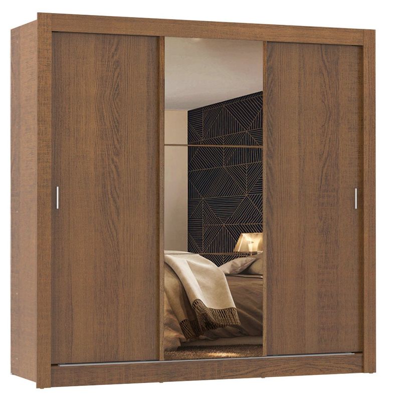 MADESA - Closet Monaco 3 Puertas Corredizas 1 Espejo