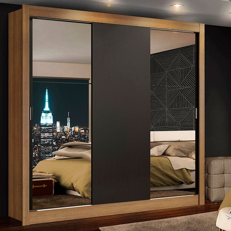 MADESA - Closet Monaco 3 Puertas Corredizas 2 Espejos
