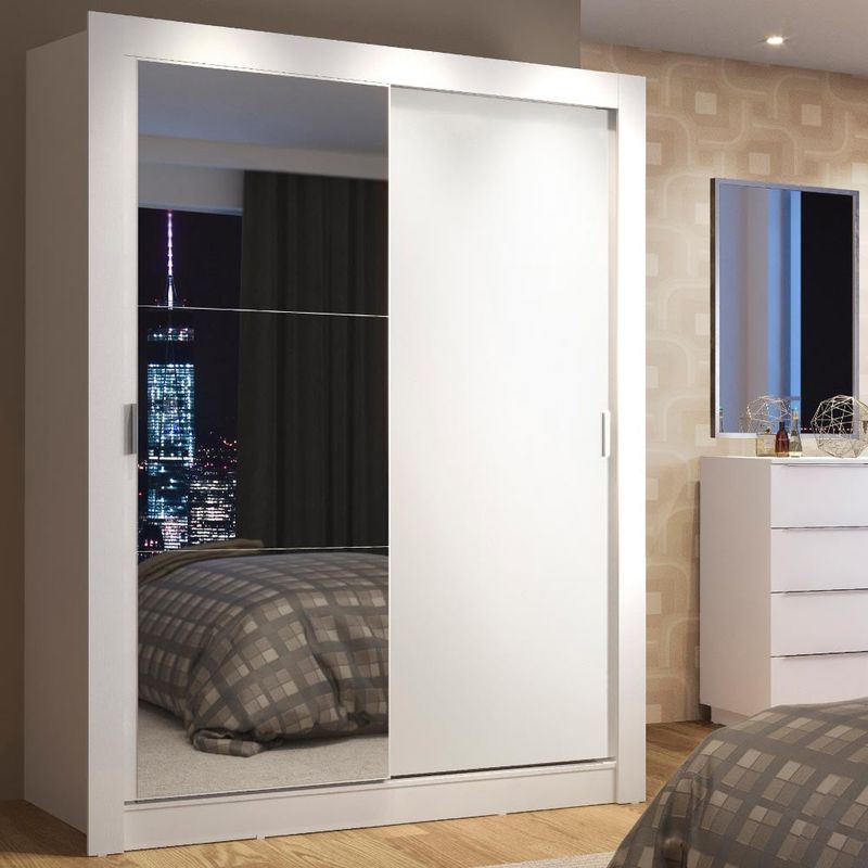 MADESA - Closet Denver 2 Puertas Corredizas 1 Espejo