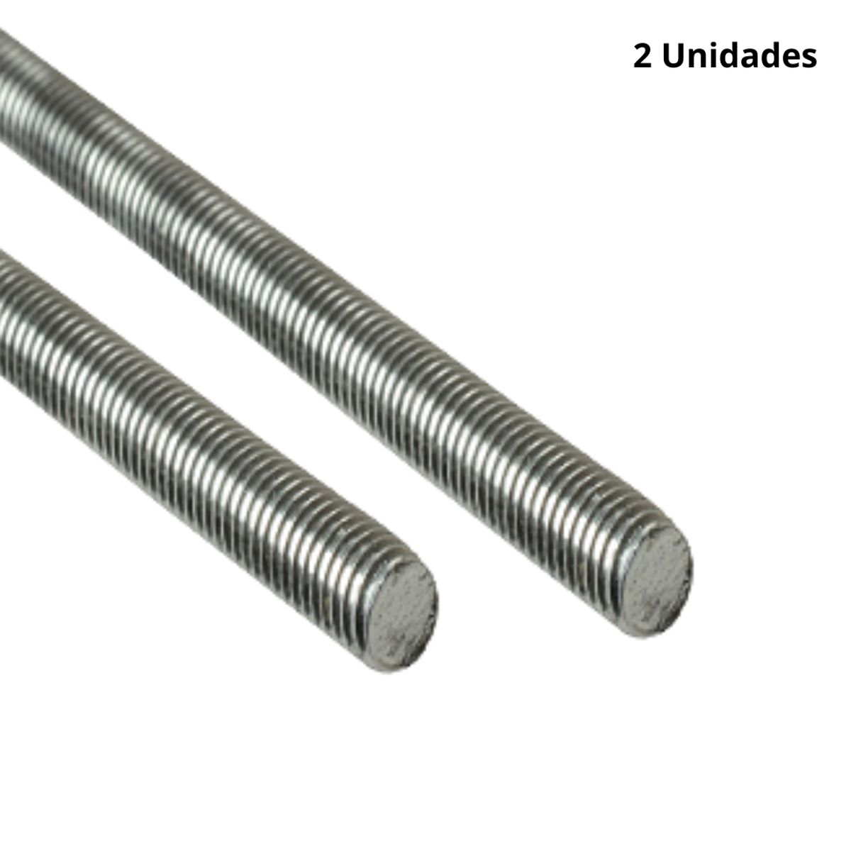 GENERICO - Varilla Roscada 3/8 X 1 Metro Zincada X 2und