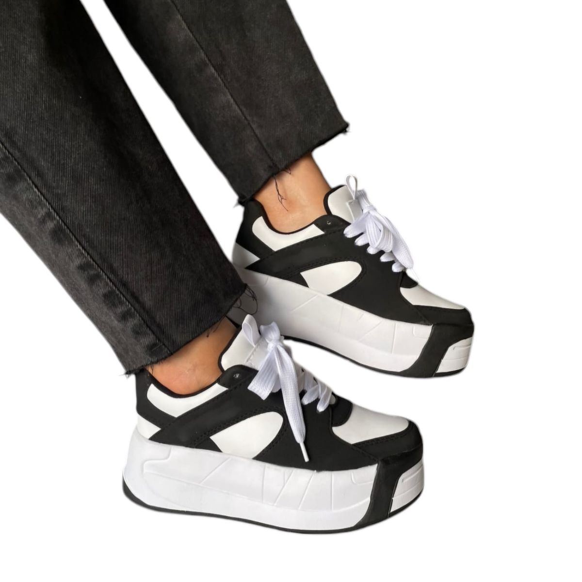 EVEGONZ - Zapatos Con Plataforma Tenis Urbanos de Moda