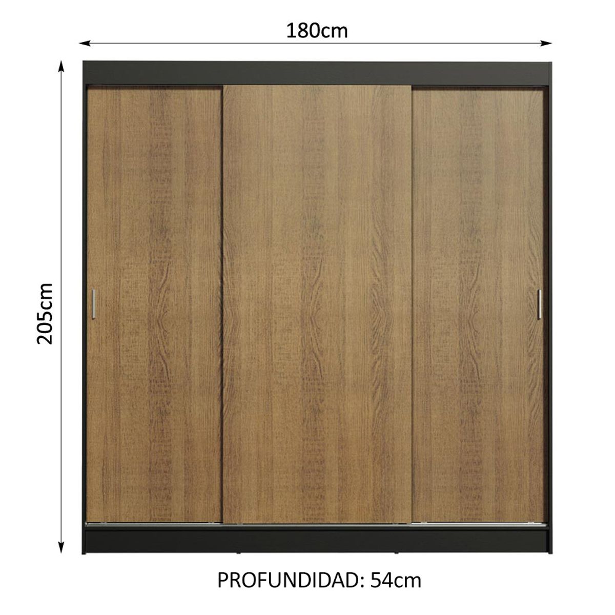 MADESA - Closet Reno 3 Puertas Corredizas 4 Cajones