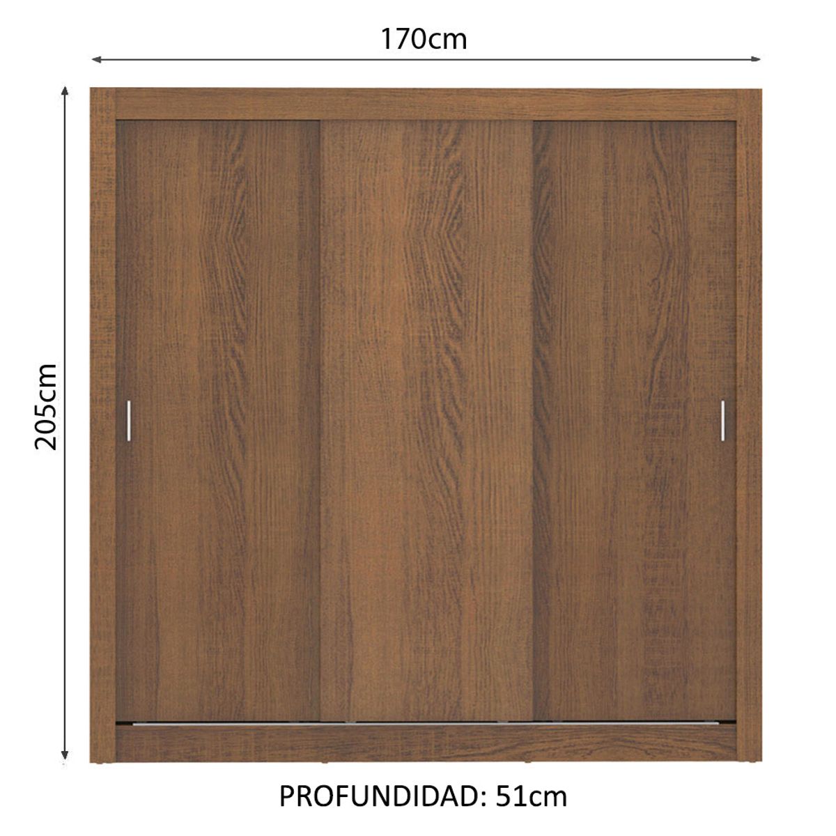 MADESA - Closet Monaco 3 Puertas Corredizas