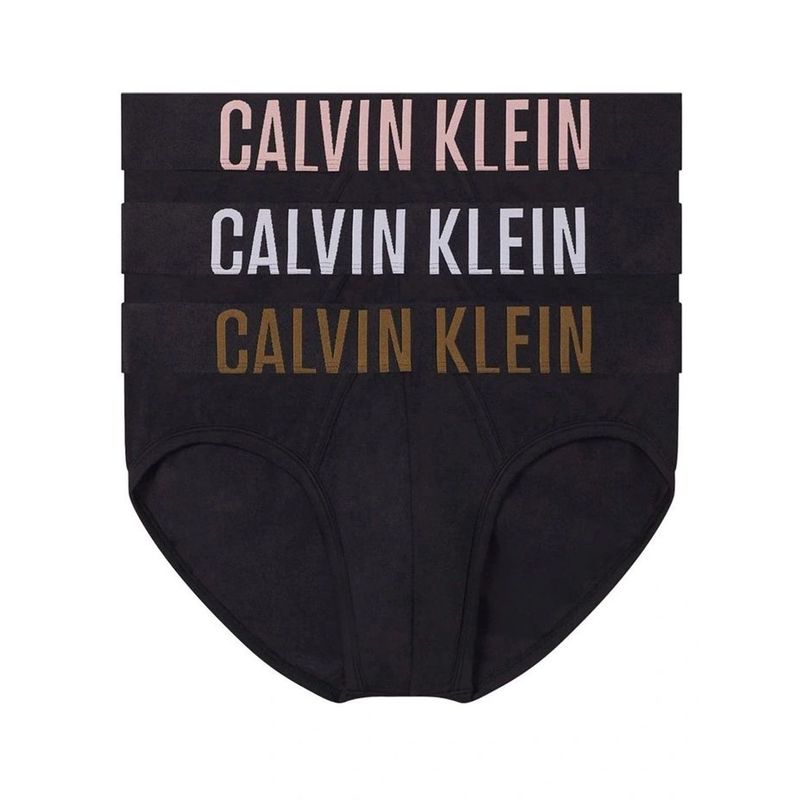 CALVIN KLEIN - Pack De 3 Calzoncillos Intense Negros En Algodón Calvin Klein