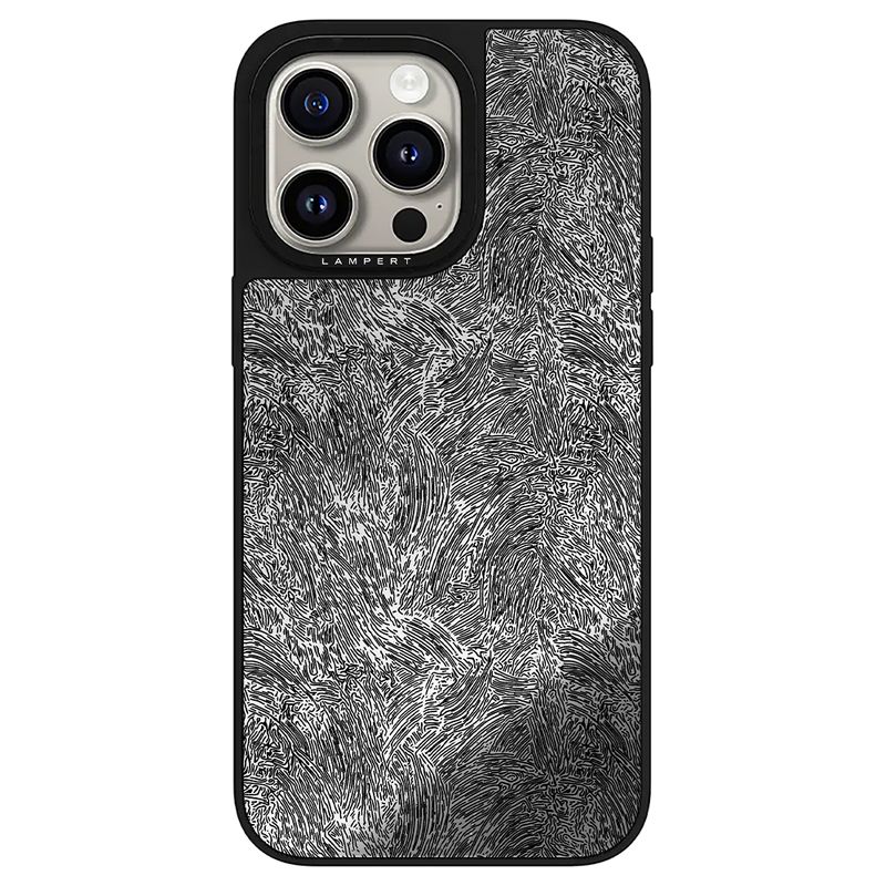 GENERICO - Ultra safe case - stripe black  para iPhone 15 PRO MAX  - Funda Estuche con MagSafe