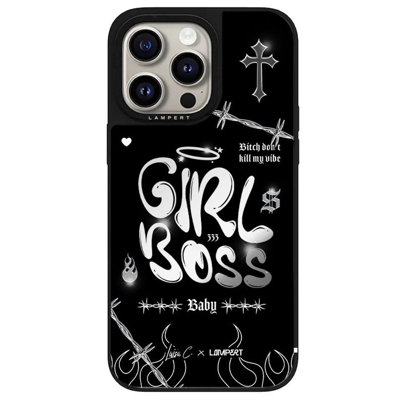 GENERICO - Ultra safe case - boss girl  para iPhone 15 - Funda Estuche con MagSafe