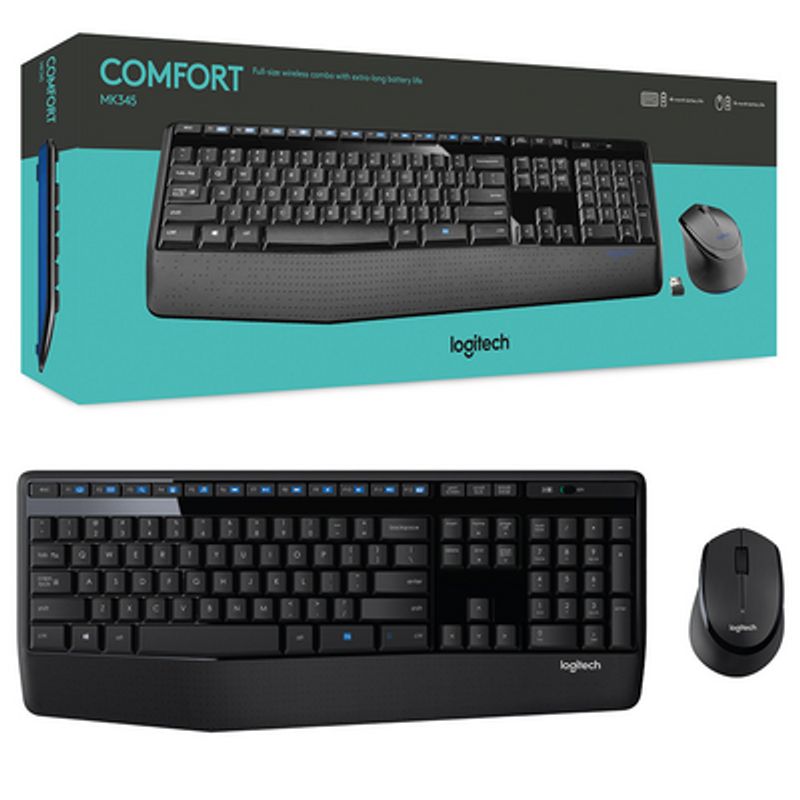 LOGITECH - COMBO TECLADO Y MOUSE LOGITECH COMFORT MK345 INALAMBRICO