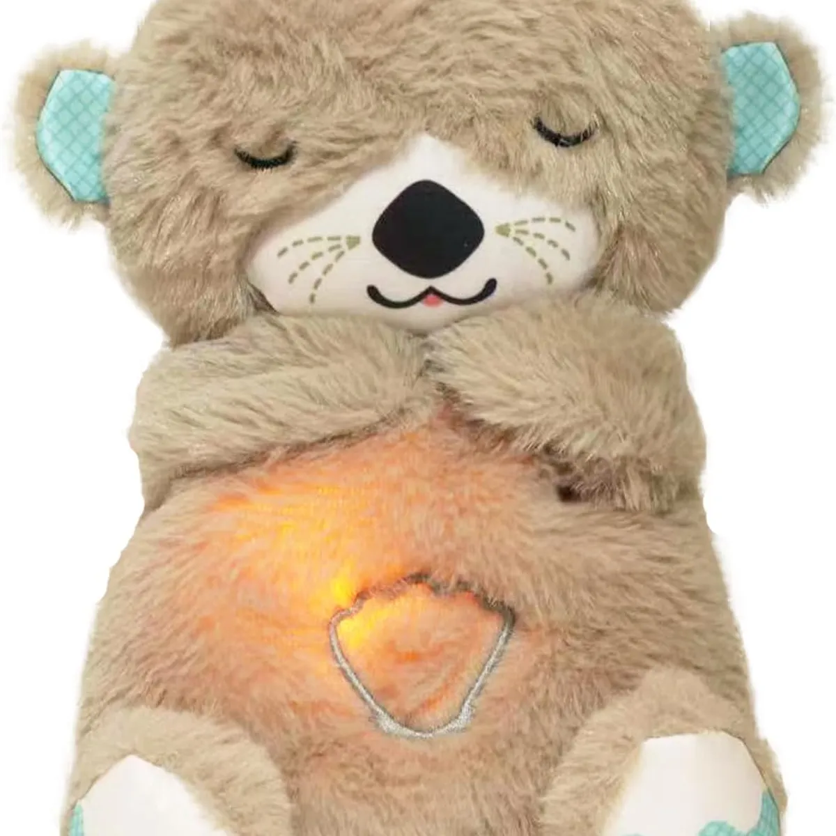 GENERICO - Peluche para Dormir Relajante para Bebés Nutria Cafe