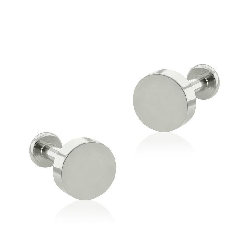 AGHA JEWELRY - Titanio Aretes Piercing Cilindro para Lóbulo