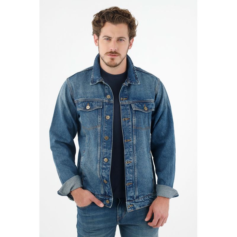 TENNIS - Chaqueta lavado azul oscuro para hombre