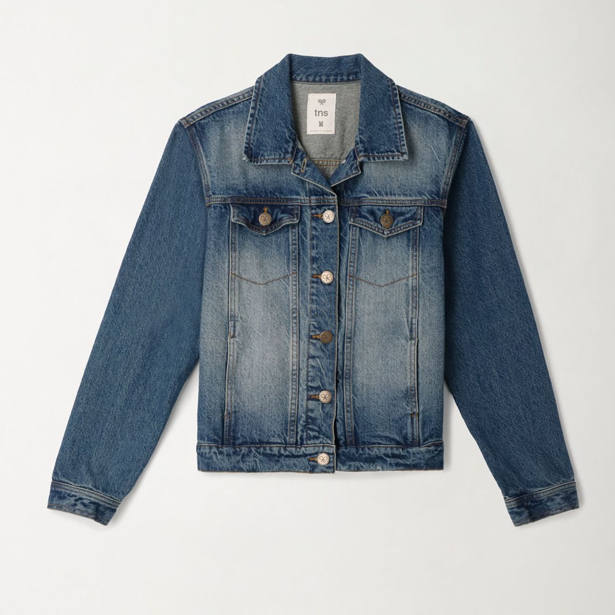 TENNIS - Chaqueta azul en denim para mujer