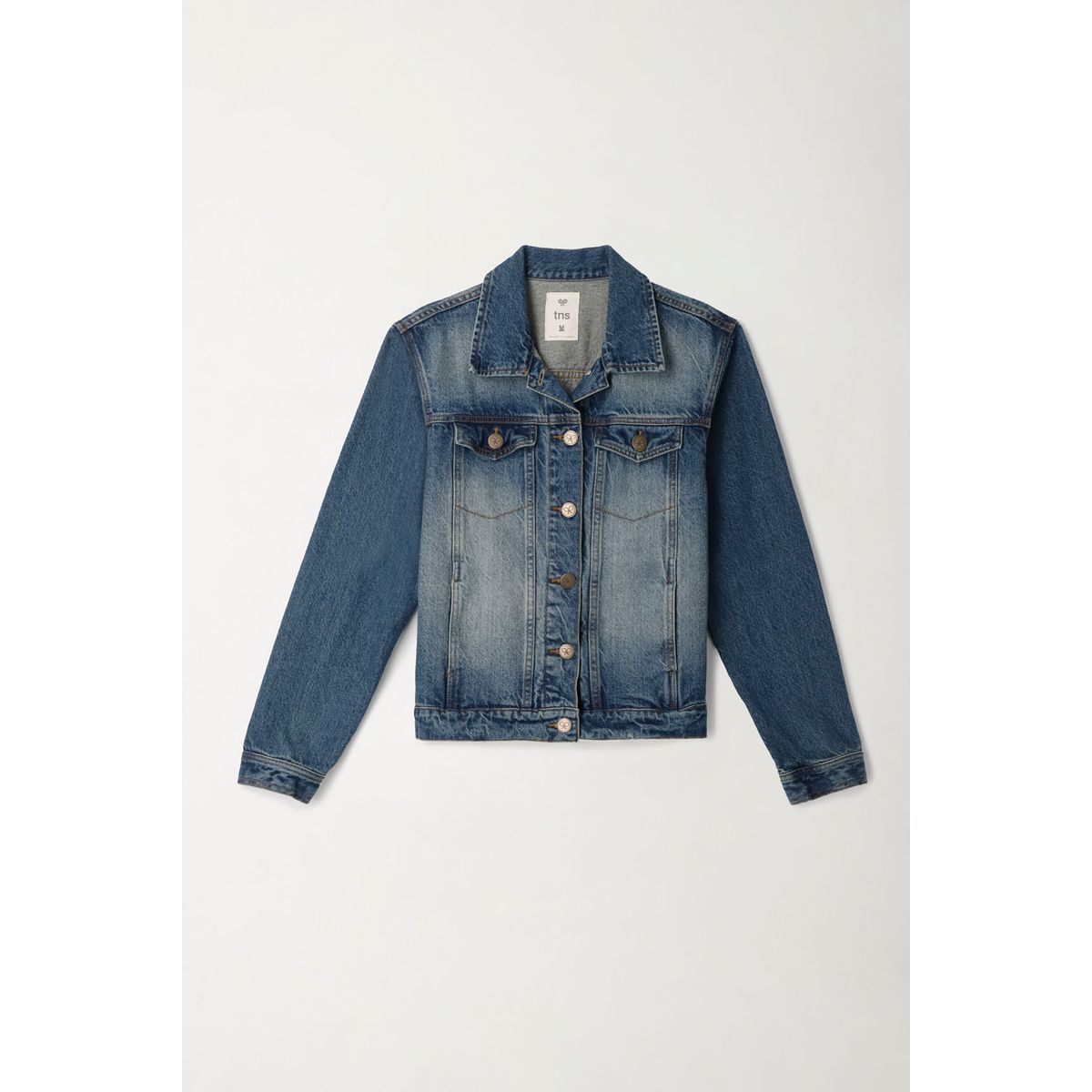 TENNIS - Chaqueta azul en denim para mujer