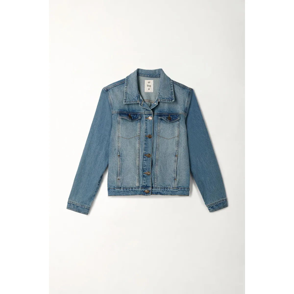 TENNIS - Chaqueta azul en denim para mujer