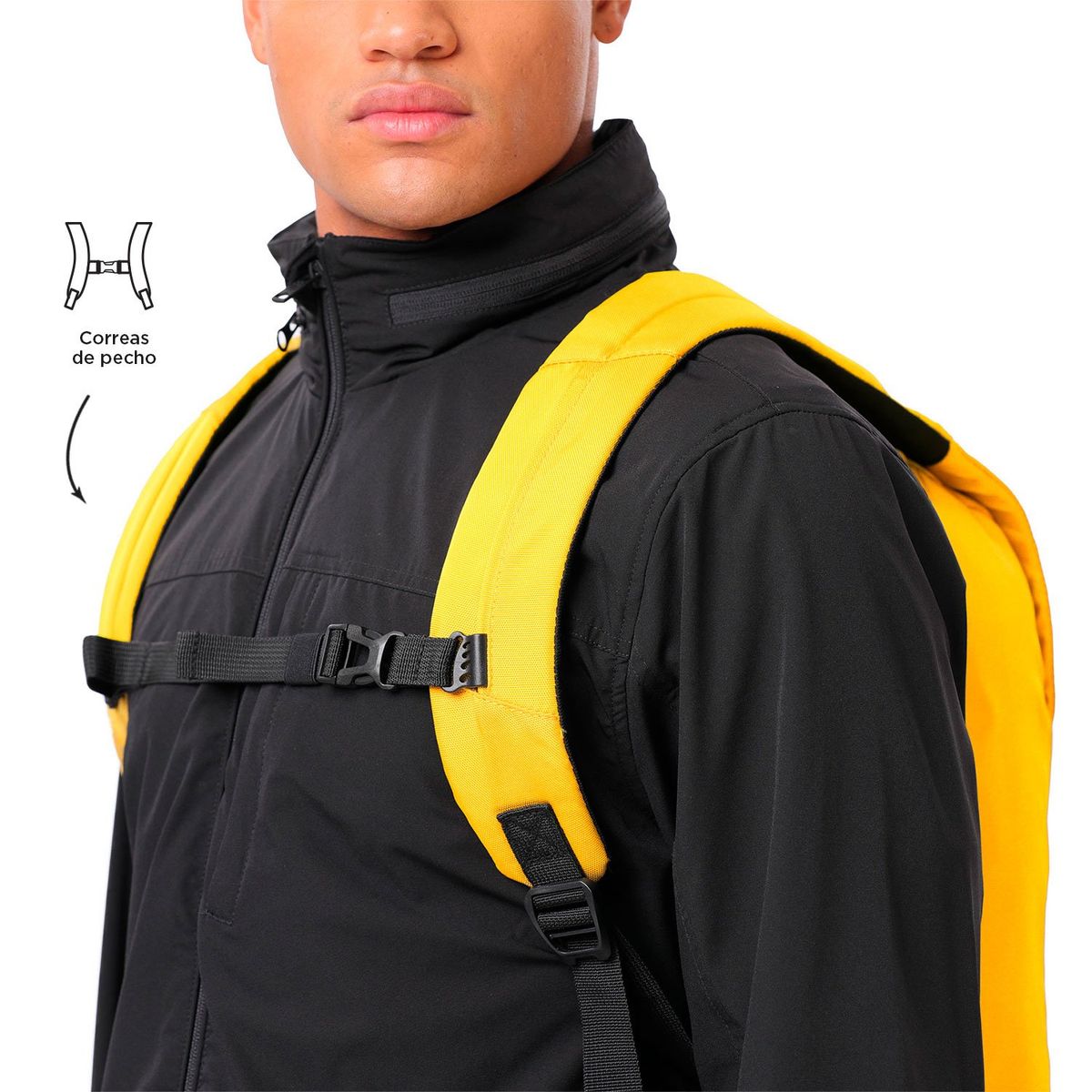 TOTTO - Morral Antirrobo Bunker Pack 4.0 Porta PC 15.4" Amarillo