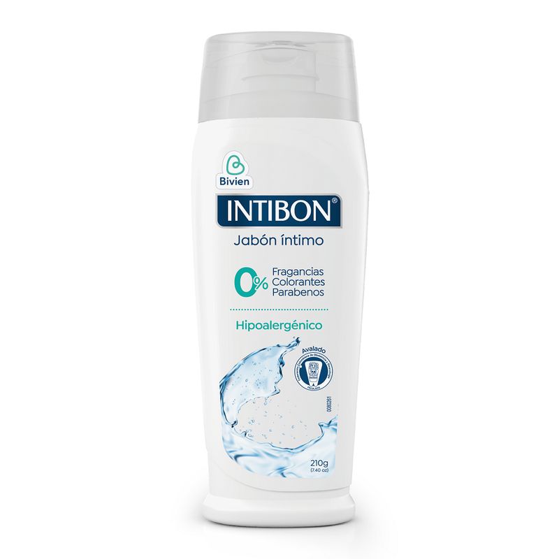 INTIBON - Jabón Líquido Íntimo Intibon Hipoalergénico X 210g