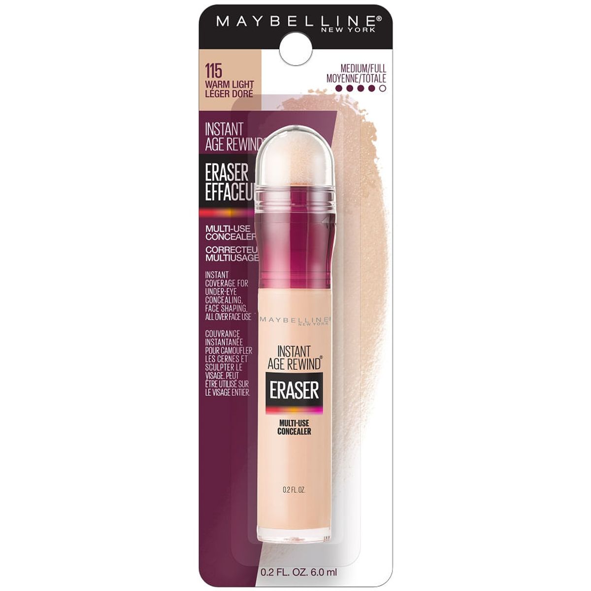 MAYBELLINE - Corrector Maybelline Eraser Multiusos X 6ml