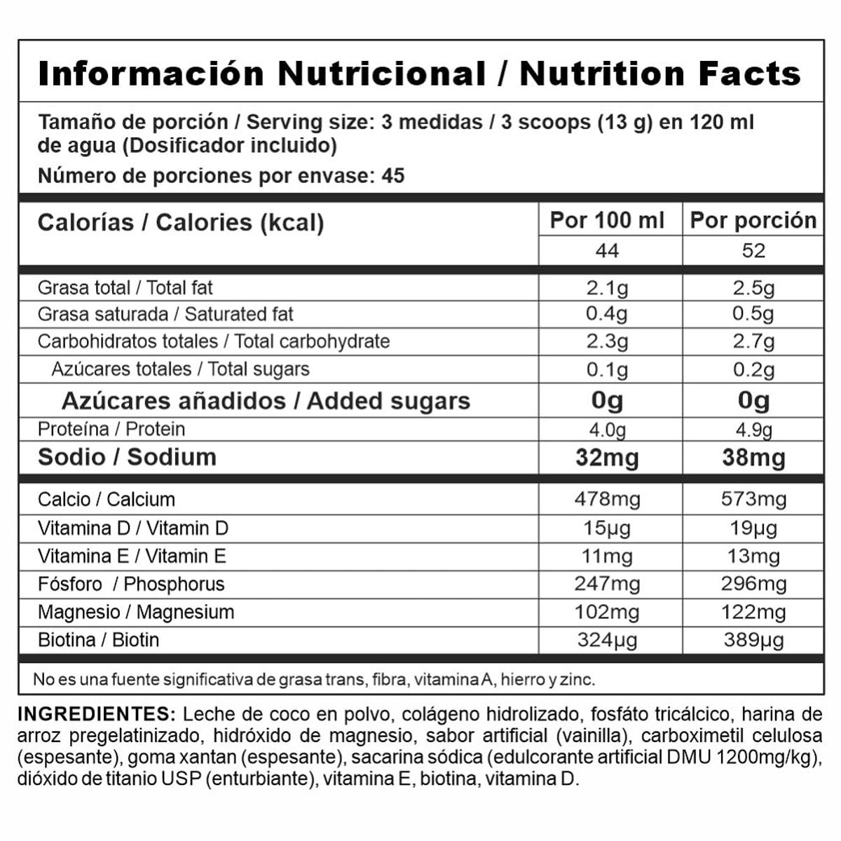 GENERICO - Colageno Stackw Nutramerican Sabor Vainilla X 585g