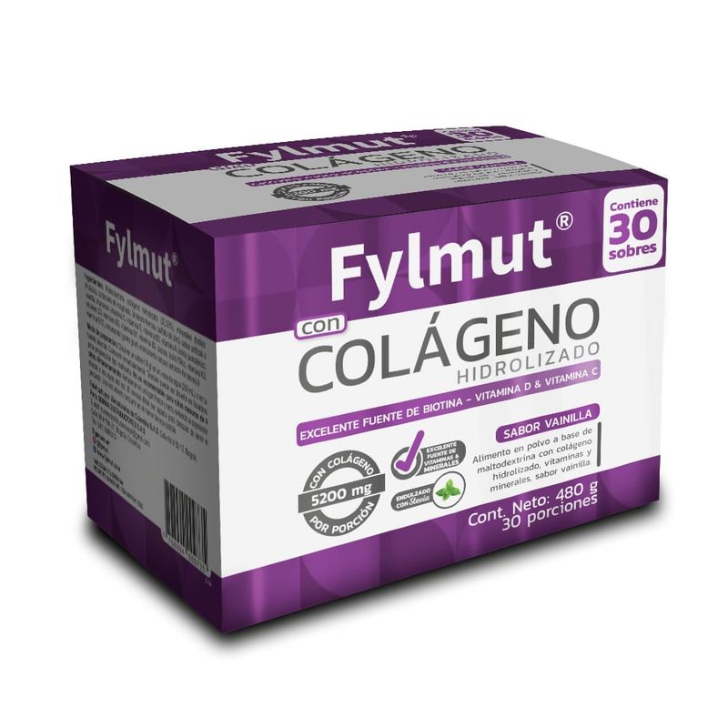 GENERICO - Colágeno Hidrolizado Fylmut Sabor Vainilla X 30Und