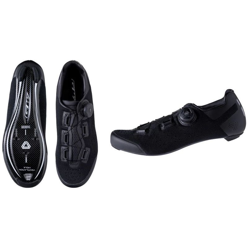 GW - Zapatillas Ciclismo Ruta GW Pro Level Carbon Knit Negro
