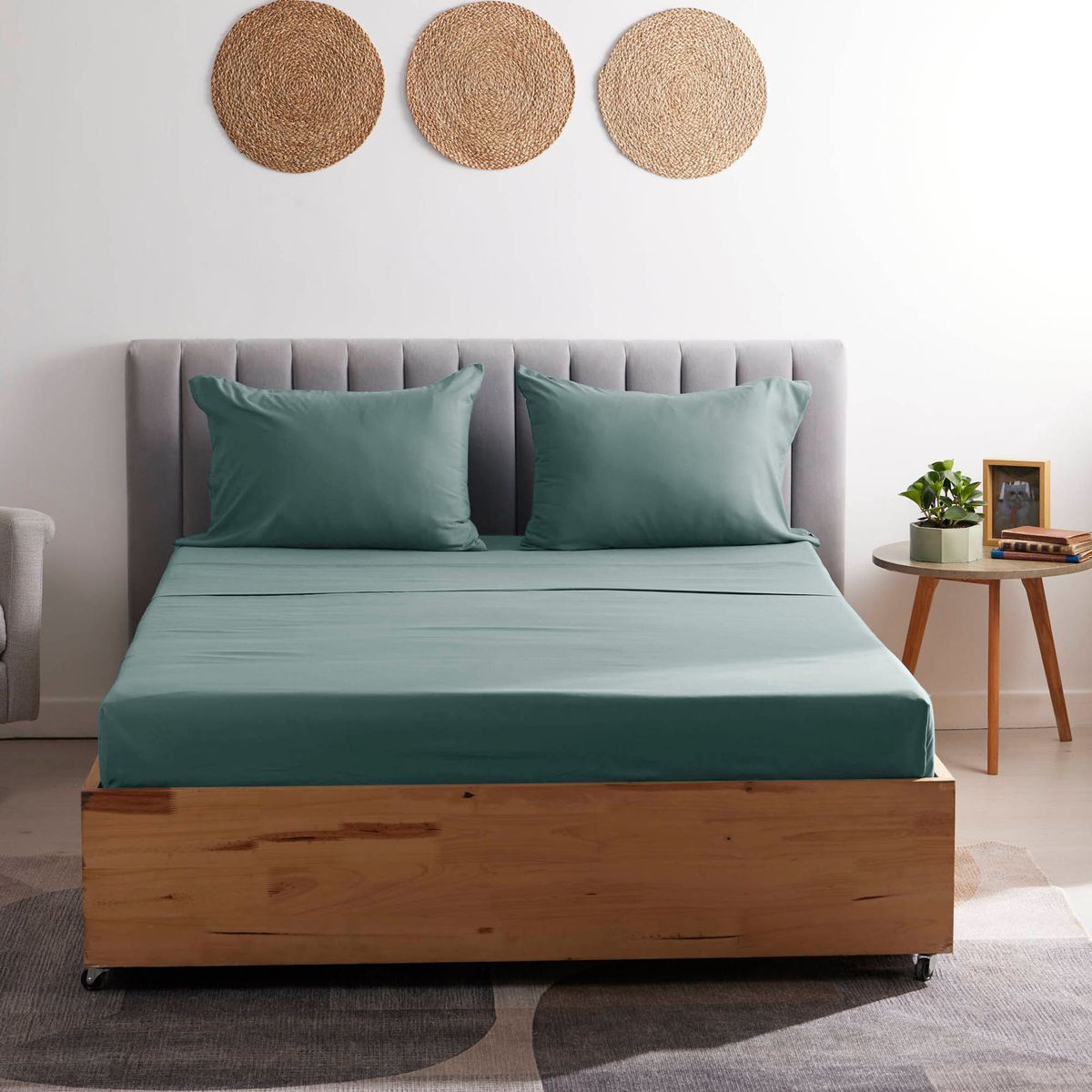 DISTRIHOGAR - Juego de Sábanas Microfibra Semidoble