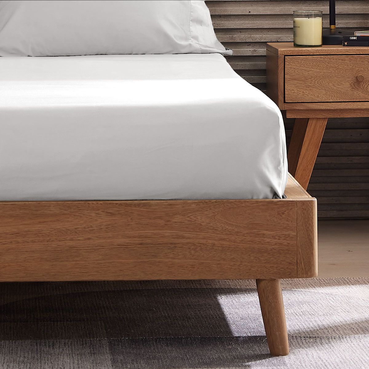 DISTRIHOGAR - Sábana Ajustable Menfis 400 Hilos Algodón Egipcio Queen