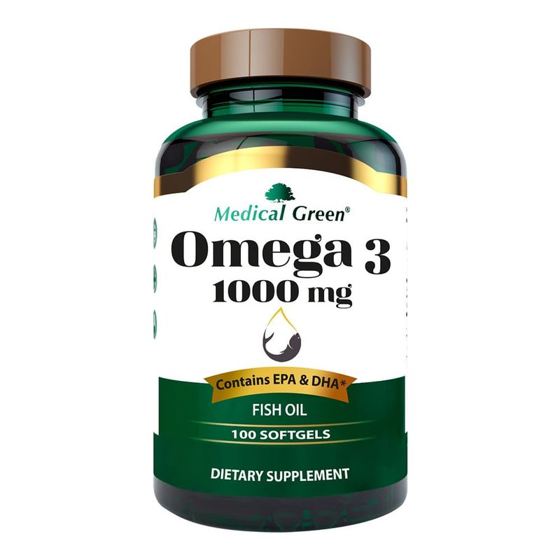 MEDICAL GREEN - Omega 3 Medical Green 1000mg X 100 Capsulas