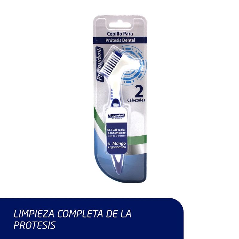 PROQUIDENT - Cepillo Proquident Protesis Dental 2 Cabezales