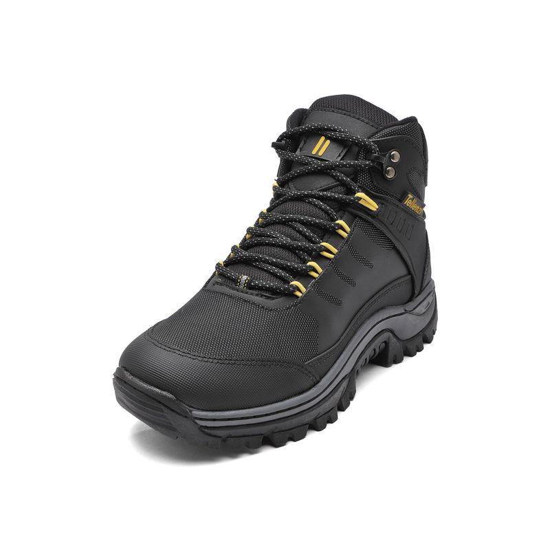 TELLENZI - Bota Hombre Outdoor Negro-Amarillo Tellenzi 7-144