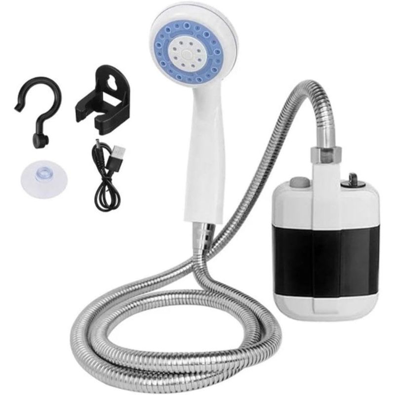 GENERICO - Ducha Portátil Bomba Con Bateria Recargable Compacta y Ligera
