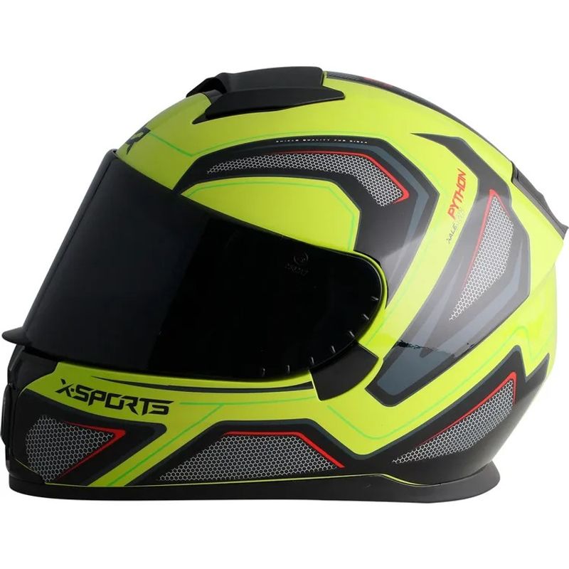 X SPORTS - CASCO X SPORTS M66 CERTIFICAD PYTHON AMARILLO BRILLO TLL M