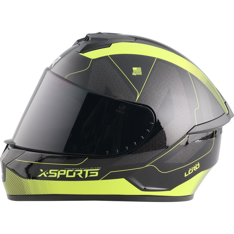 X SPORTS - CASCO X SPORTS M63 CERTIFICAD DOT LORD AMARILLO BRILLO TLL M