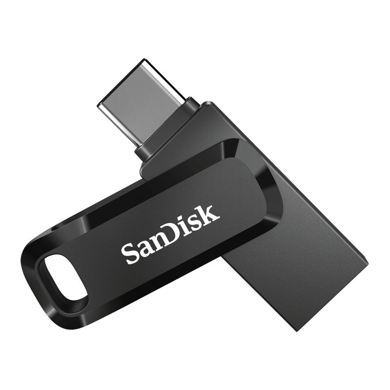 SANDISK - Memoria USB 3.2 + USB-C De 64GB Sandisk Ultra Dual Drive GO