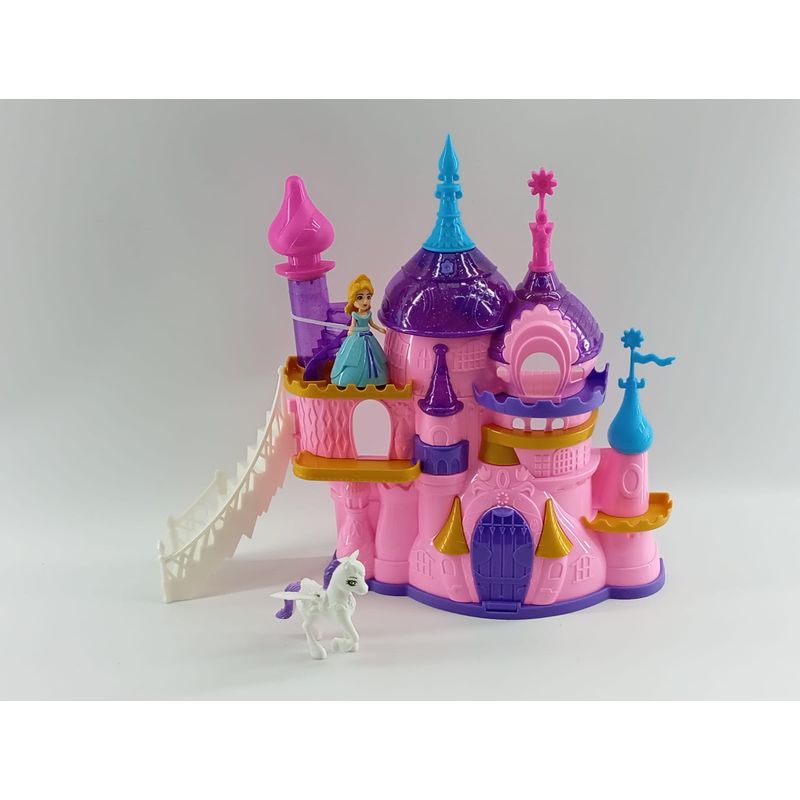 JUGUETERIA EXPRESS - Castillo Juguete Para Niñas Luz Y Sonido Con Accesorios Rosa