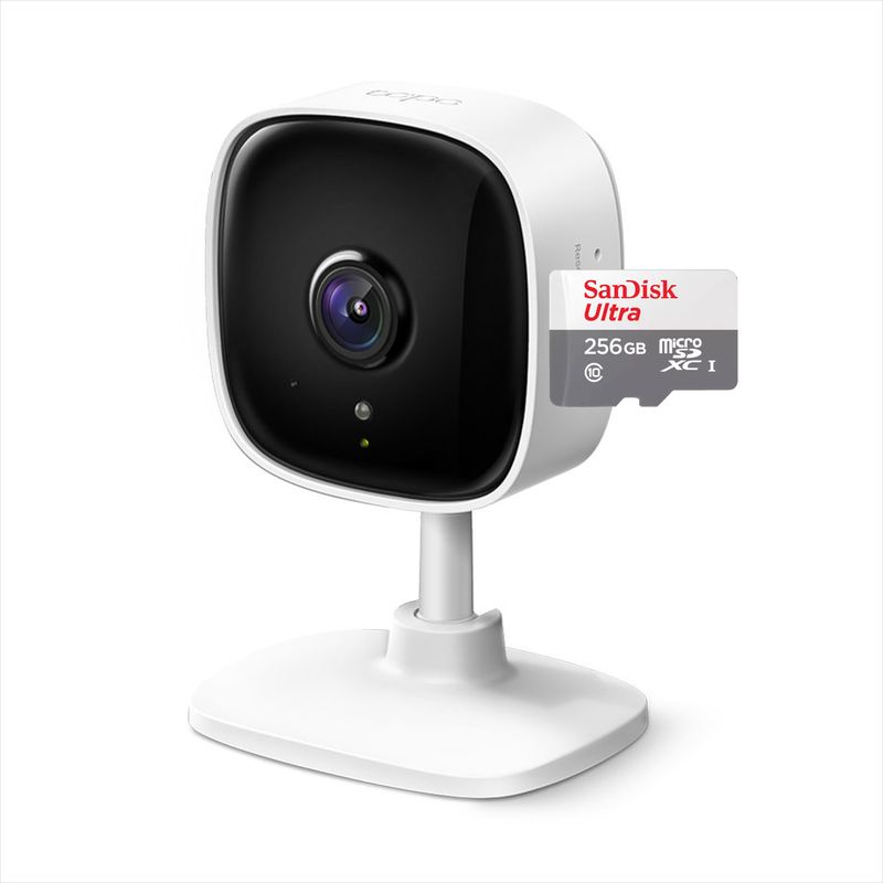 TP LINK - Cámara Seguridad IP Wifi Audio 3MP Tp-link Tapo C110 + 256GB