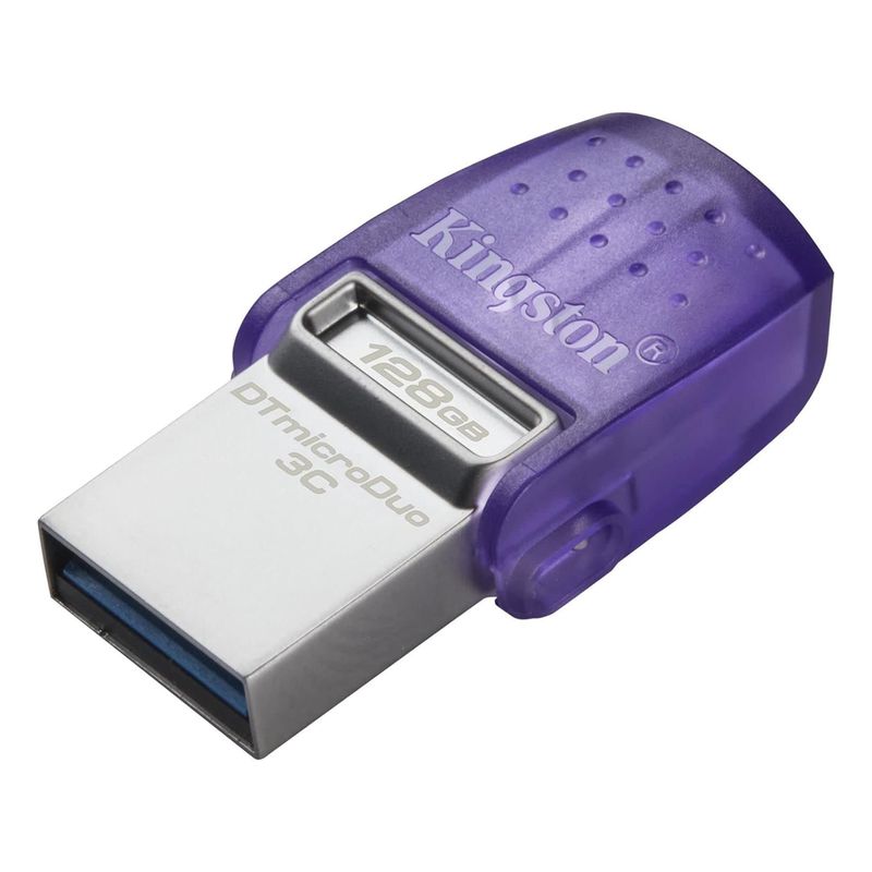 KINGSTON - Memoria USB 3.2 + USB-C OTG De 128GB Kingston DT Microduo 3C
