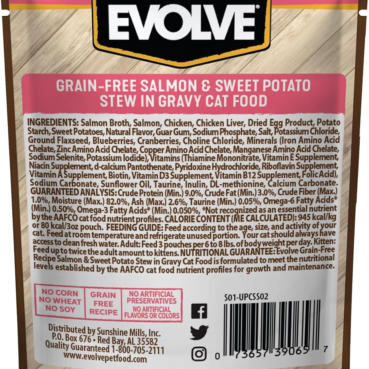 EVOLVE - Evolve Cat Grain Free Pouche Salmon Y Patatas 85gr