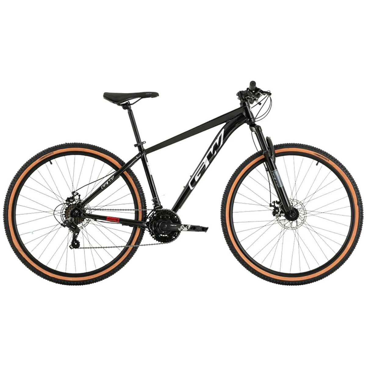 GW - Bicicleta de Montaña GW Monkey Rin 29 Negro