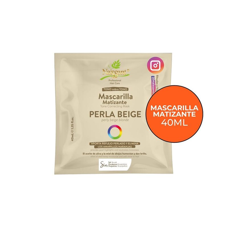 NAISSANT - Mascarilla Matizante Naissant Perla Beige X 40ml.---