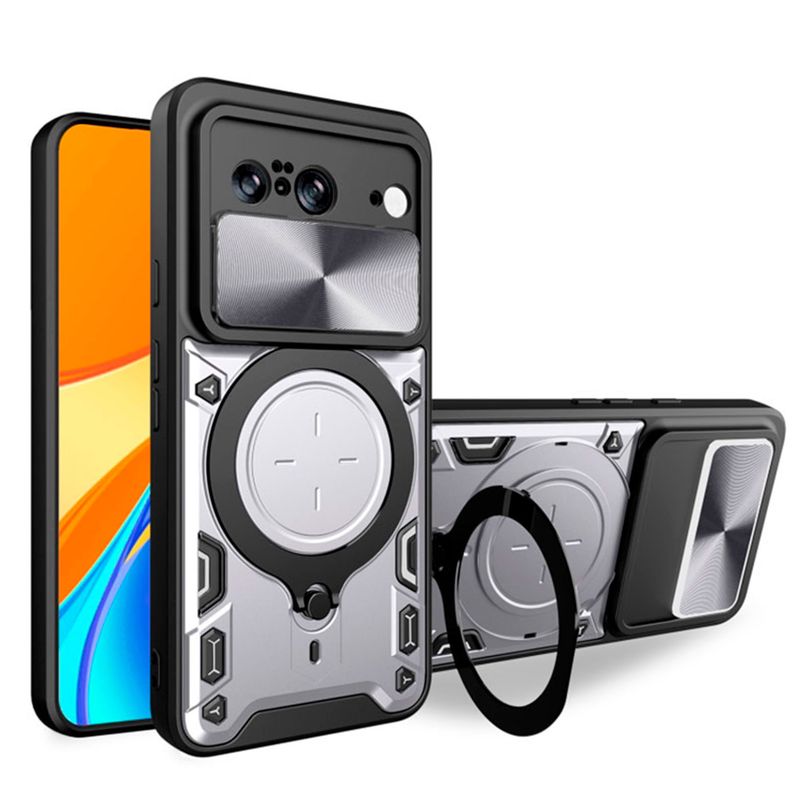 GENERICO - Estuche Armo Anti-golpe Para Google Pixel 8 Pro Gris