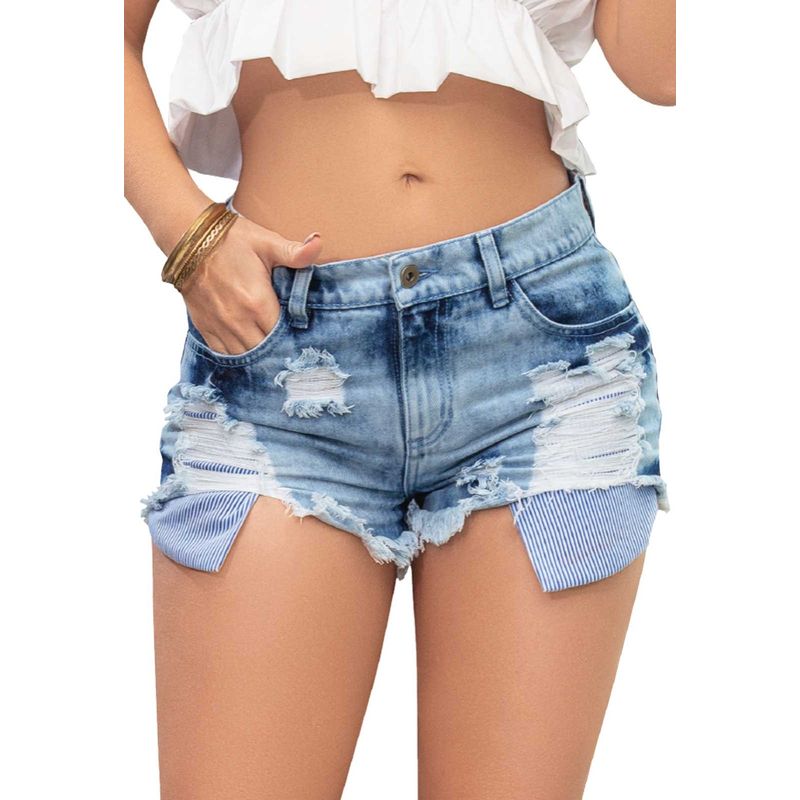 ATYPICAL - Short Mujer Azul Atypical 77848