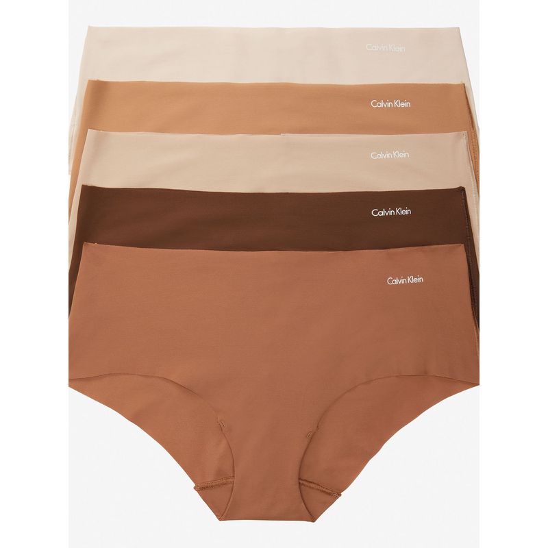 CALVIN KLEIN - Paquete X 5 Panties Tipo Hipsters Invisibles Calvin Klein