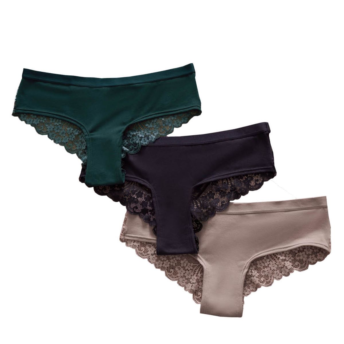 FORMAS INTIMAS - Cachetero Paq X3 Multicolor FI 9806