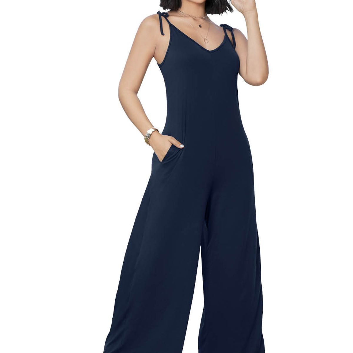 MARKETING PERSONAL - Enterizo Largo Exterior Azul Navy Mp 7230