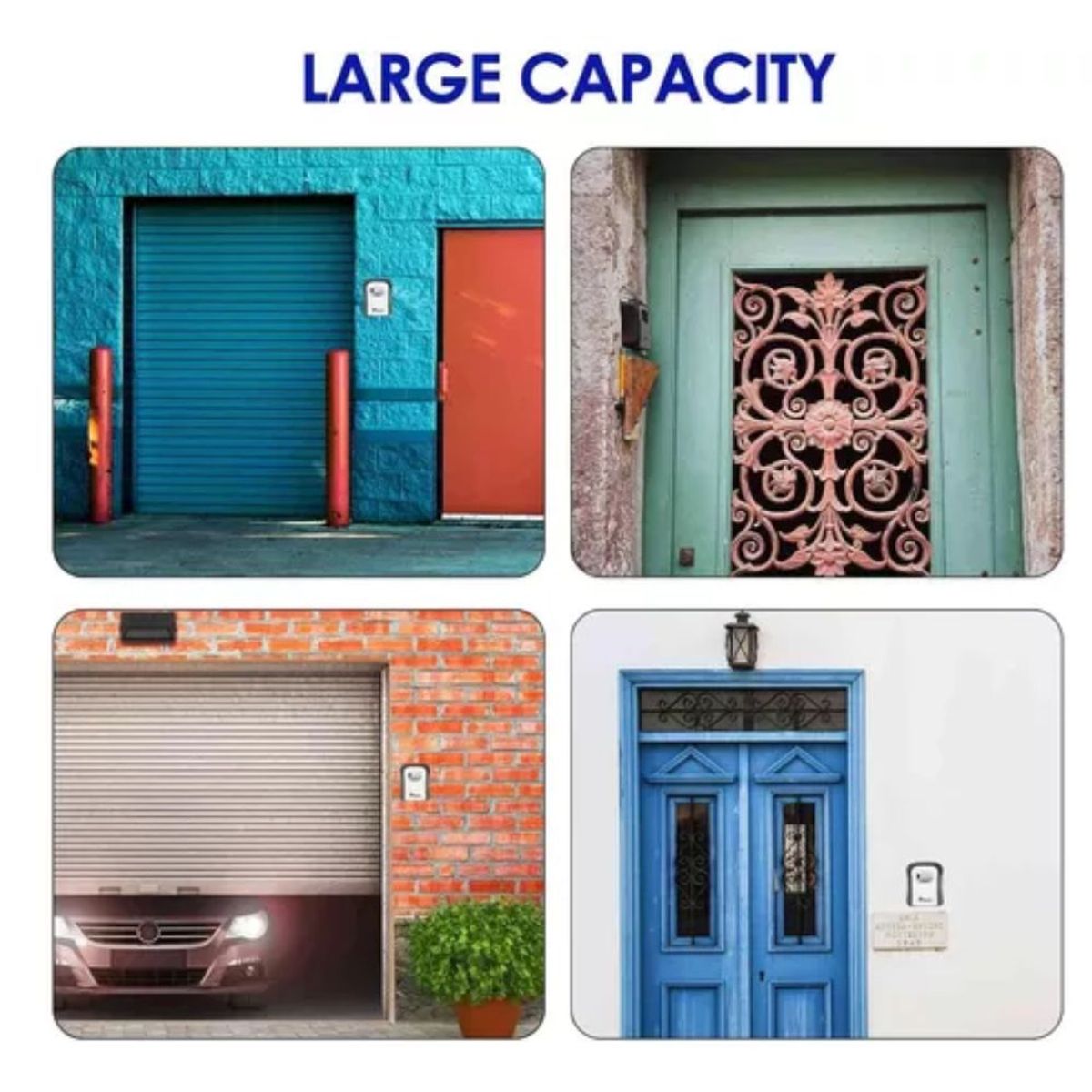 GENERICO - Porta Llaves De Pared Tipo Caja Fuerte Seguridad De Plástico